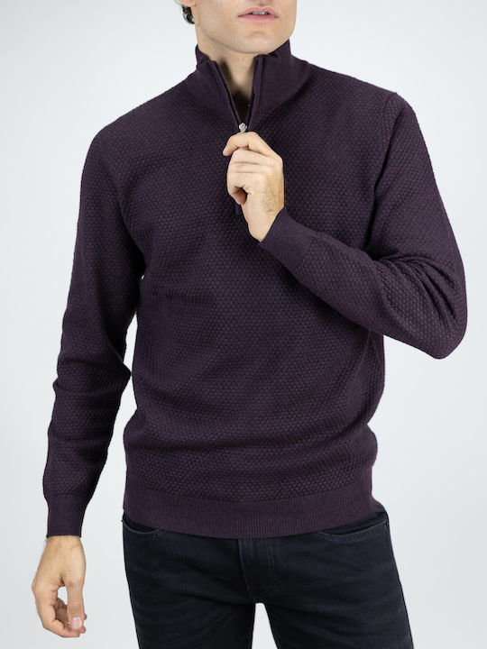 Herrenblusen Langarm Burgundisches Pullover