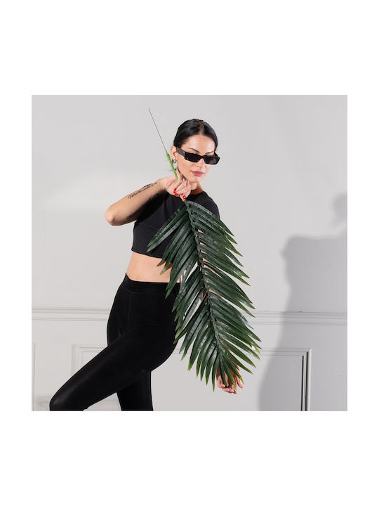 Artificial Decorative Branch Palm Tree Leaf Green 75cm Supergreens