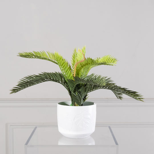Künstliche Pflanze im Töpfchen Palme Grün 25cm Supergreens