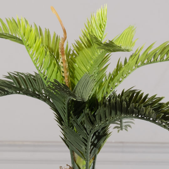 Künstliche Pflanze im Töpfchen Palme Grün 25cm Supergreens