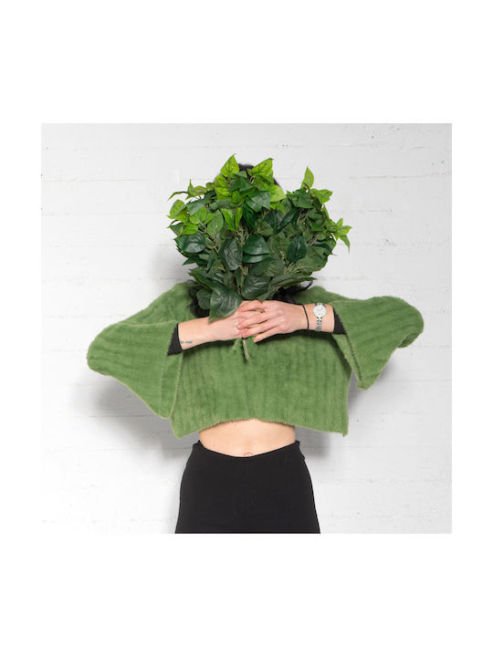 Изкуствено вградено растение Ficus Lyrata Green 45см Supergreens