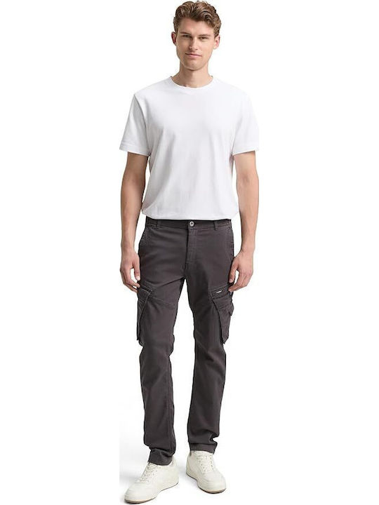 Trousers Cargo Elastic in Regular Fit Gray