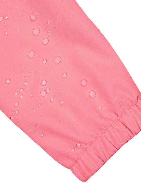 Geacă Sport Impermeabilă și Antivânt pentru Copii cu Glugă Pink Kobryn