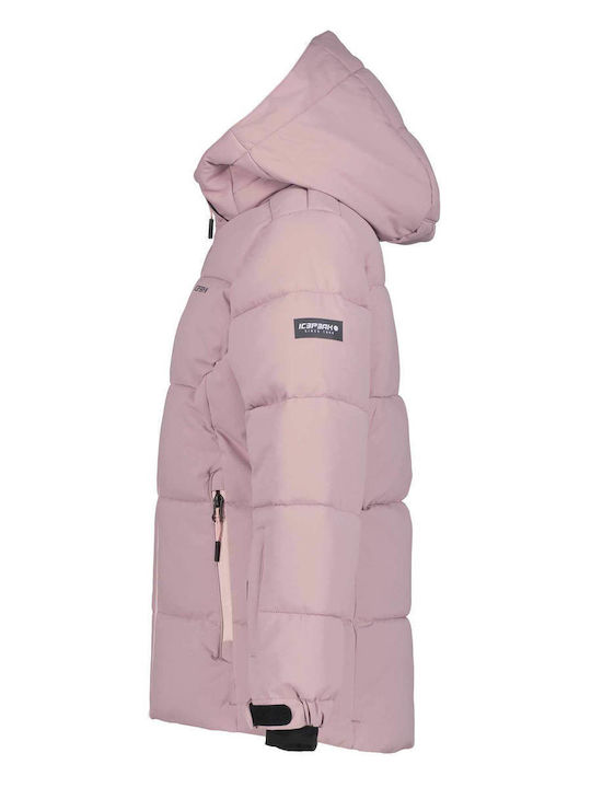 Waterproof Kids' Casual Jacket Windproof with Hood Pink Loris
