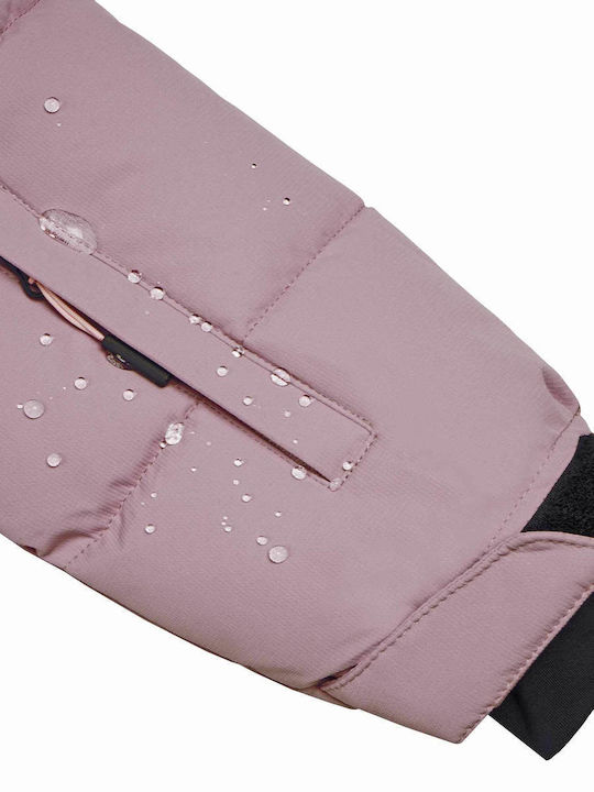 Waterproof Kids' Casual Jacket Windproof with Hood Pink Loris