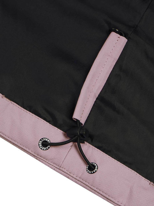 Waterproof Kids' Casual Jacket Windproof with Hood Pink Loris