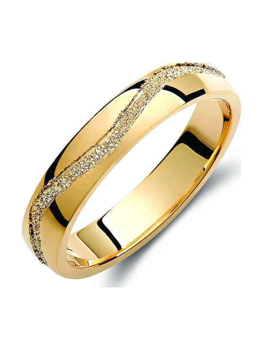 Valauro Eheringe 9k Gold Wellenförmiges Design – 4,00mm