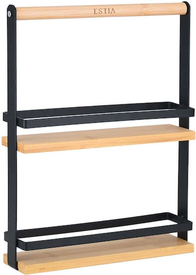 Estia Επιτραπέζια Βάση Bamboo 22x4.7x29.5εκ. Μαύρη