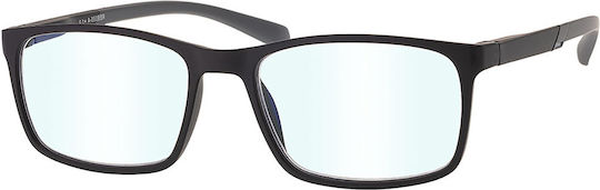 Brilo Men's Reading Glasses +1.00 in Gray color BR555BLA/GREY1.00