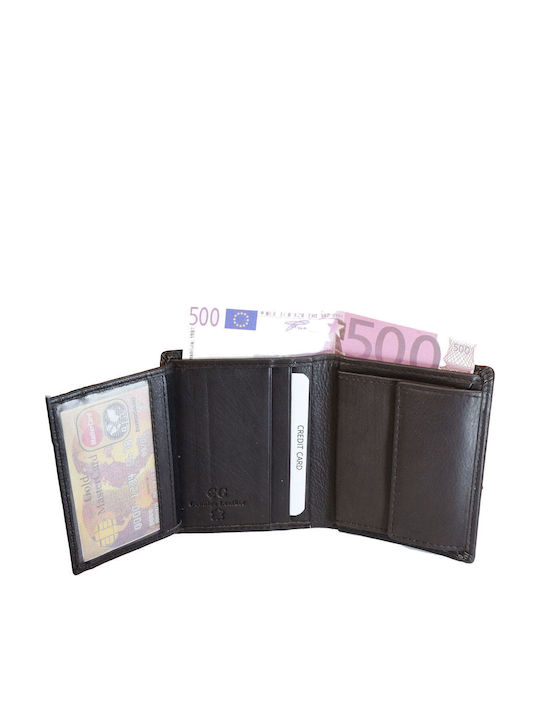 Ανδρικό Πορτοφόλι Ταξιδίου με RFID Καφέ