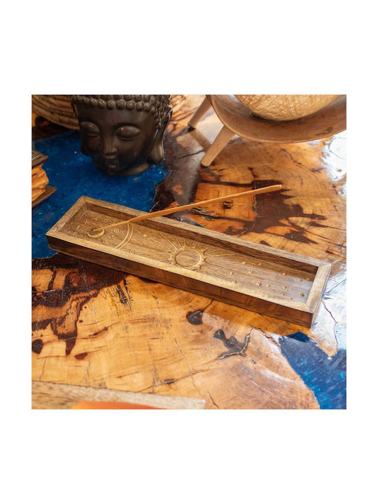 Wooden Holder for Fragrance Sticks & Zodiac Crystal Storage Case