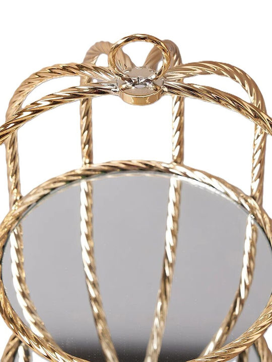 Eurolamp Metallic Tiered Appetizer Stand 3 Tiers Gold Ø23xY51cm P23xM23xY51cm