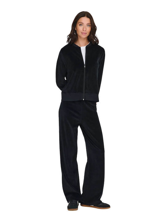 Women's High Rise Cotton Pantaloons with Rubber Band in Regular Fit Black