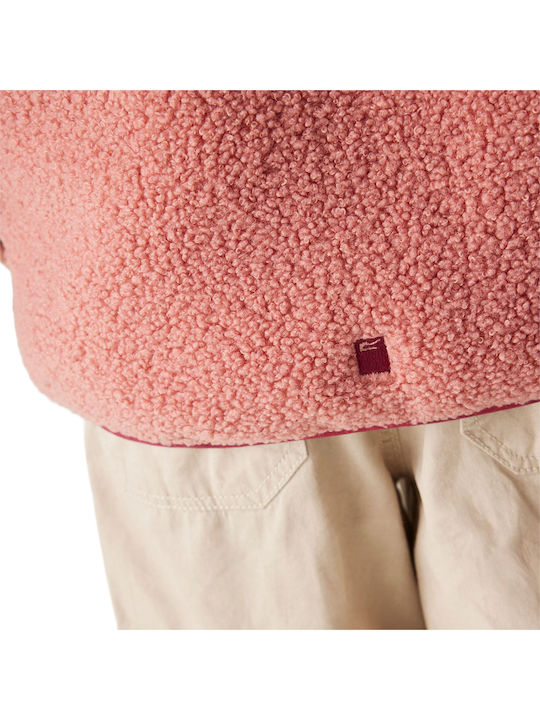 Kids Cardigan Fleece Pink