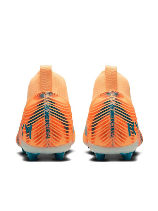 Mercurial Superfly 10 Academy Kylian Mbappé FG/MG Kids Soccer Cleats With Molded Orange