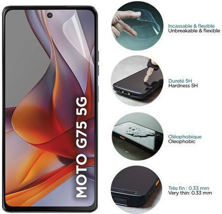Mobilis Back Cover Plastic Bej Moto G75
