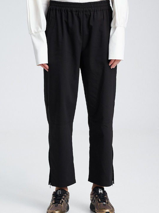 Zoya Women's Fabric Trousers Black