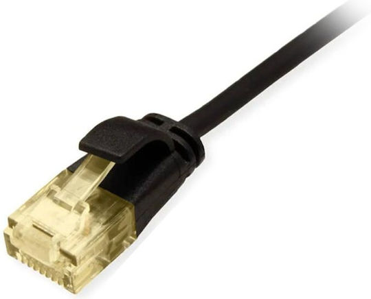 Equip U/UTP Cat.6a (Gigabit) Καλώδιο Δικτύου Ethernet 0.5m Μαύρο