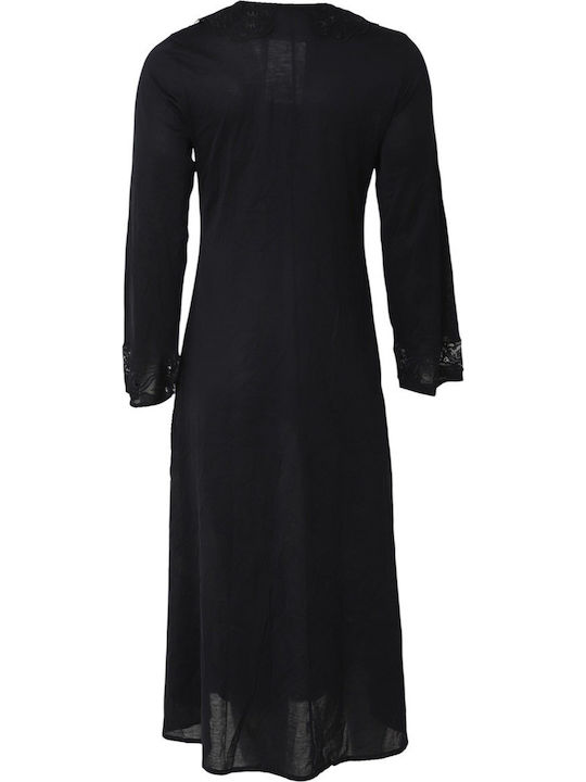 Hanro Winter Women's Nightdress Black