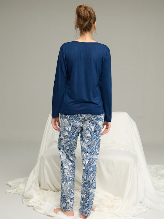 Sexen Set Pijamale pentru Femei Blue