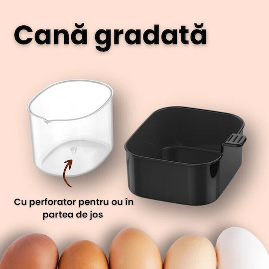 COOK-IT Fierbător de Ouă 6 Locuri 400W Gri
