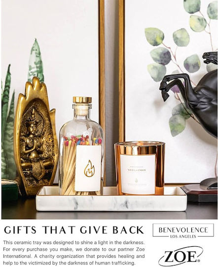 Benevolence LA Organizator auto Ceramică Albă 850040676242