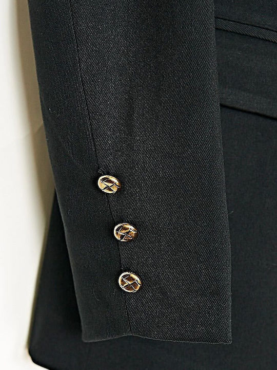 Cuca Blazer pentru femei Sacou Negru