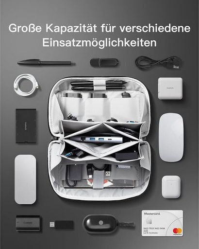 Toc Pentru Cabluri Inateck Ab03007 Negru 26cm * 15cm * 10cm