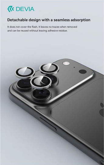Devia Peak Προστασία Κάμερας Tempered Glass Μπλε για το iPhone 16 Pro, 16 Pro Max, 17 Pro, 17 Pro Max
