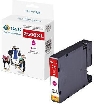 G&G Kompatible Tintenstrahldrucker-Tintenpatrone Canon PGI-2500XLM 20.4ml Magenta 1Stück