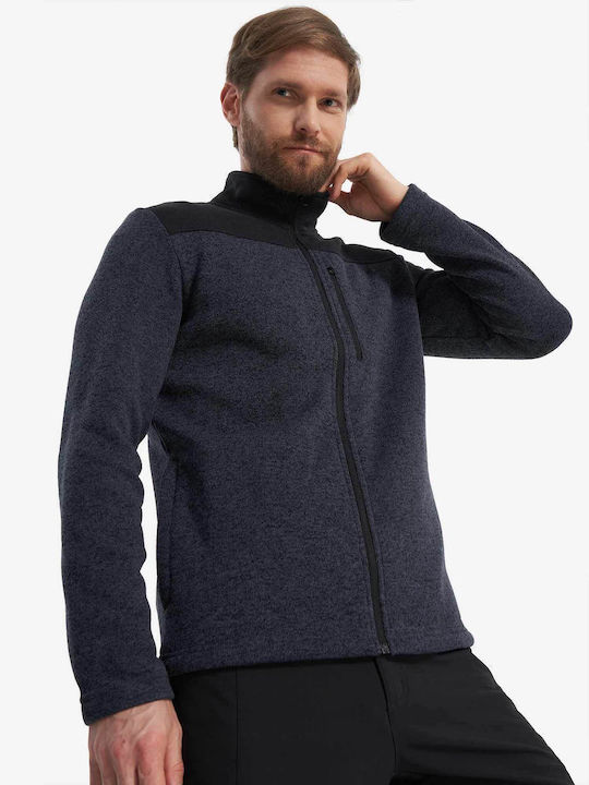 Men's Fleece Cardigan Blue