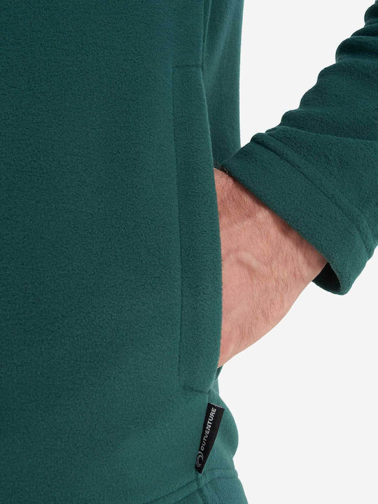 Men's Fleece Cardigan Green