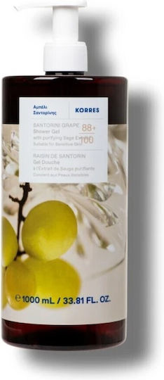 Korres Santorini Grape Bubble Bath Gel & Citrus Scent 1000ml