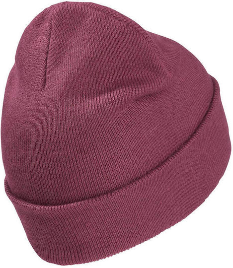 Beanie Unisex Beanie with Rib Knit in Purple color