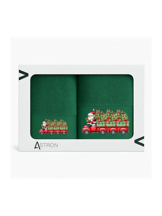 Astron Italy Santa Gift Handtuch mit Weihnachtsmann 2Stücke