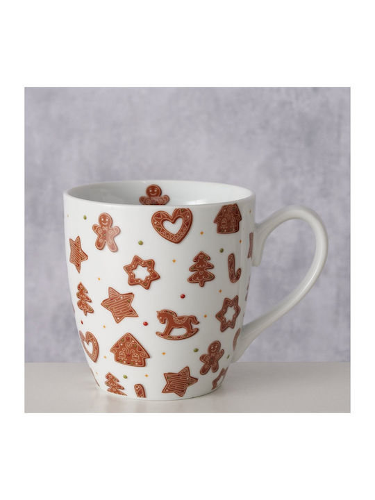 MSA Christmas Mug Porcelain White D10cm.