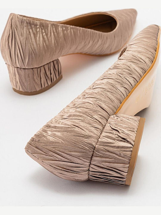 Leder Pumps Beige