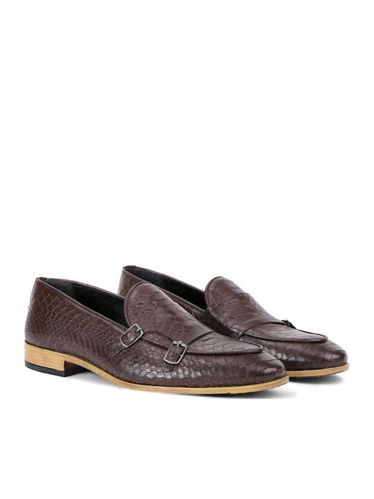 Leder Herren Mokassins in Braun Farbe