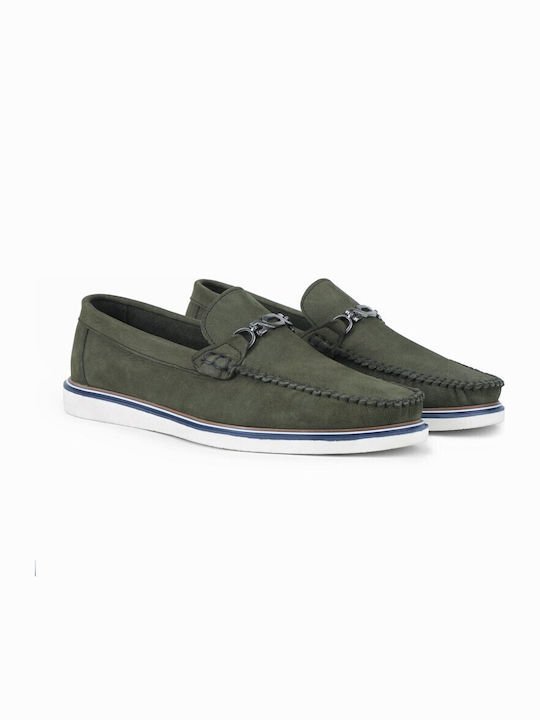 Mocasini barbati in Verde Culori