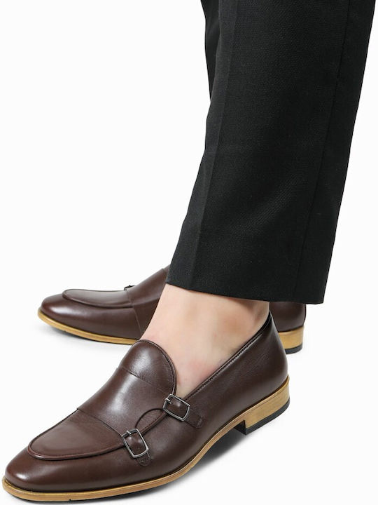 Leder Herren Mokassins in Braun Farbe