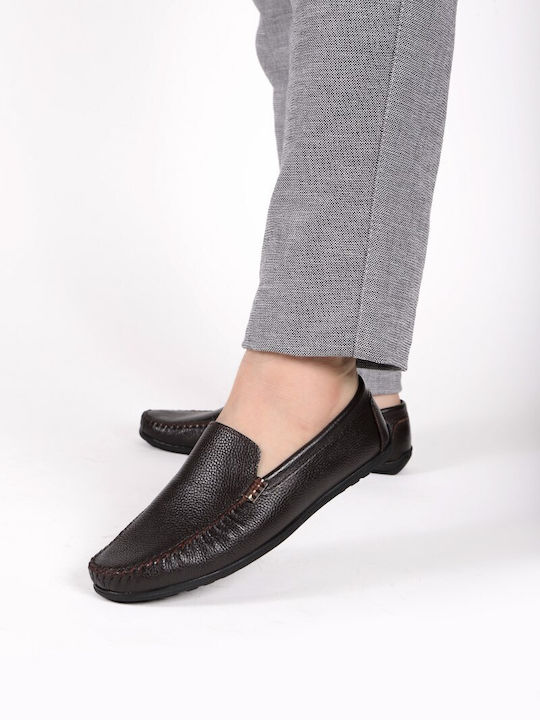Men's Leather Moccasins Brown