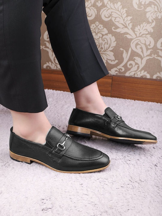 Men's Leather Moccasins Black