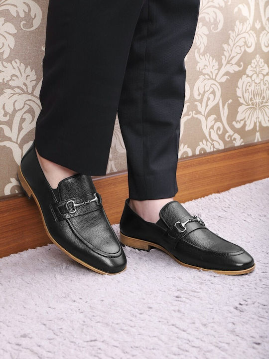 Men's Leather Moccasins Black