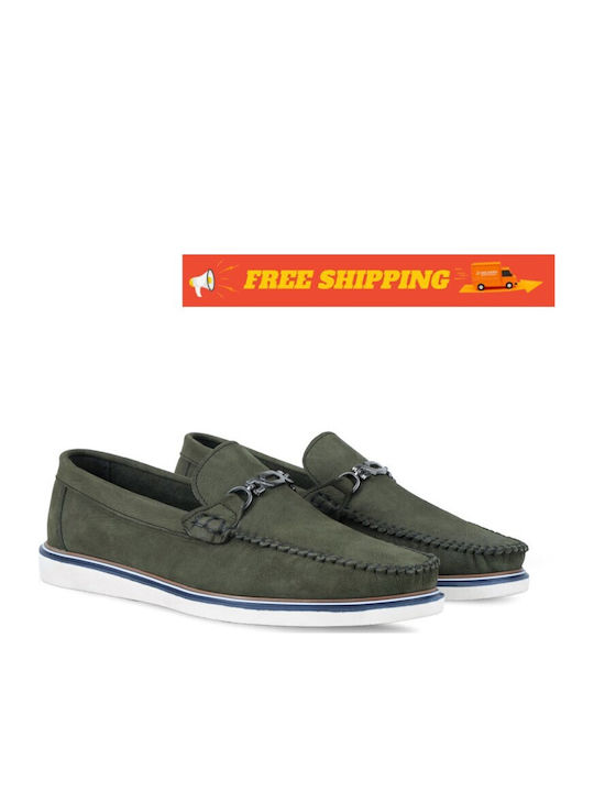 Mocasini barbati in Verde Culori