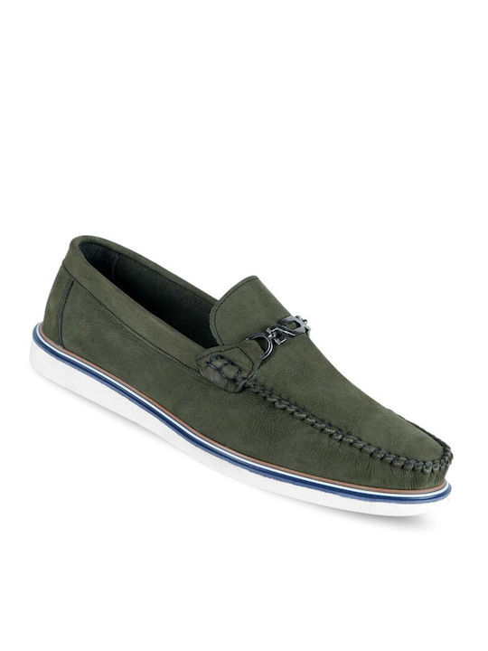 Mocasini barbati in Verde Culori