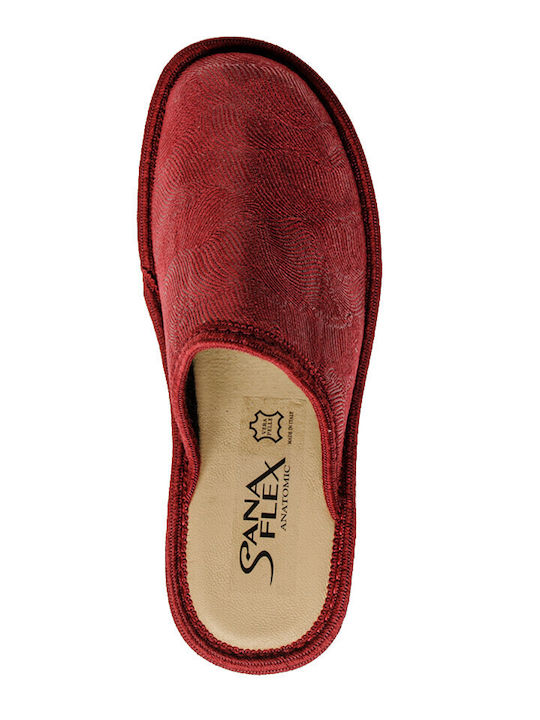 Winter Women's Slippers Burgundy