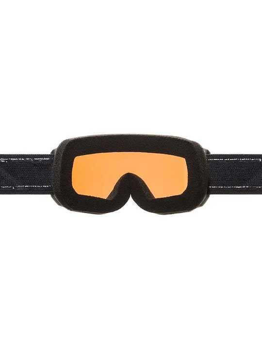 Alpina Μάσκα Σκι & Snowboard Ενηλίκων Μαύρη με Φακό Φιμέ σε Μαύρο Χρώμα