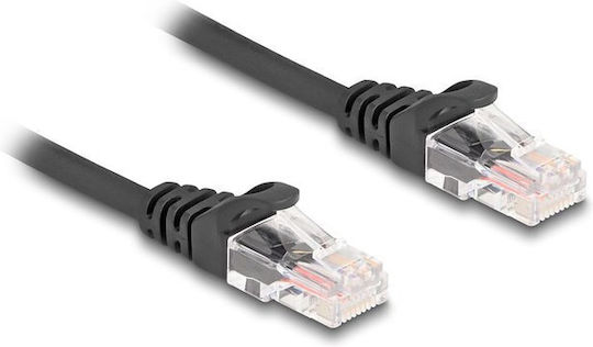 DeLock U/UTP Cat.5e (Gigabit) Καλώδιο Δικτύου Ethernet 3m Μαύρο