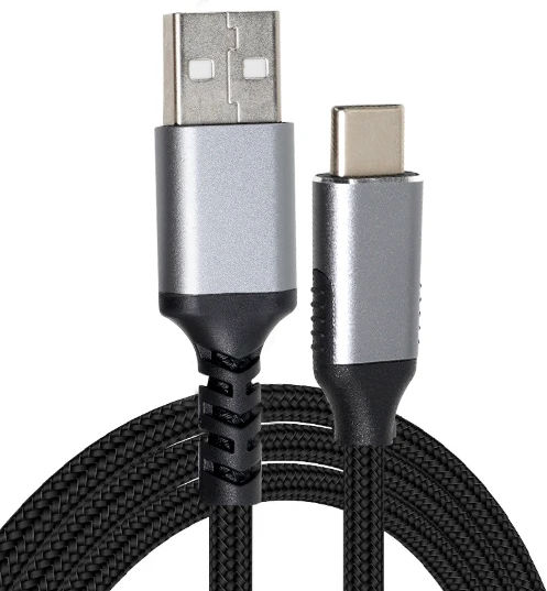 Vcom Cu405m-1.8m кабел USB A M към USB C M 1.8m екраниран черен