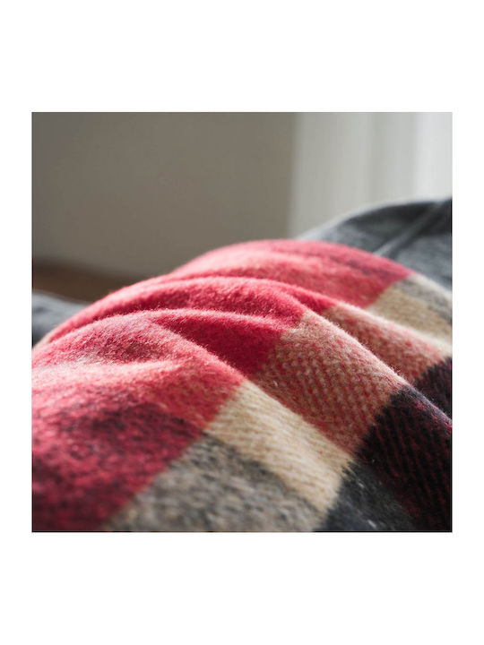 Gofis Home Fleece Blanket Sofa with Fringes 130x170cm